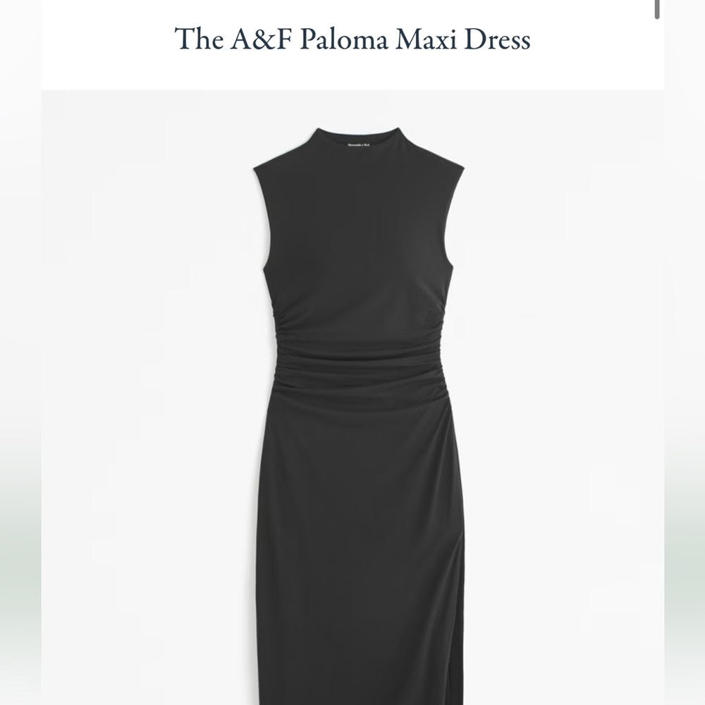 A&F Black Paloma Maxi Dress, NWT
